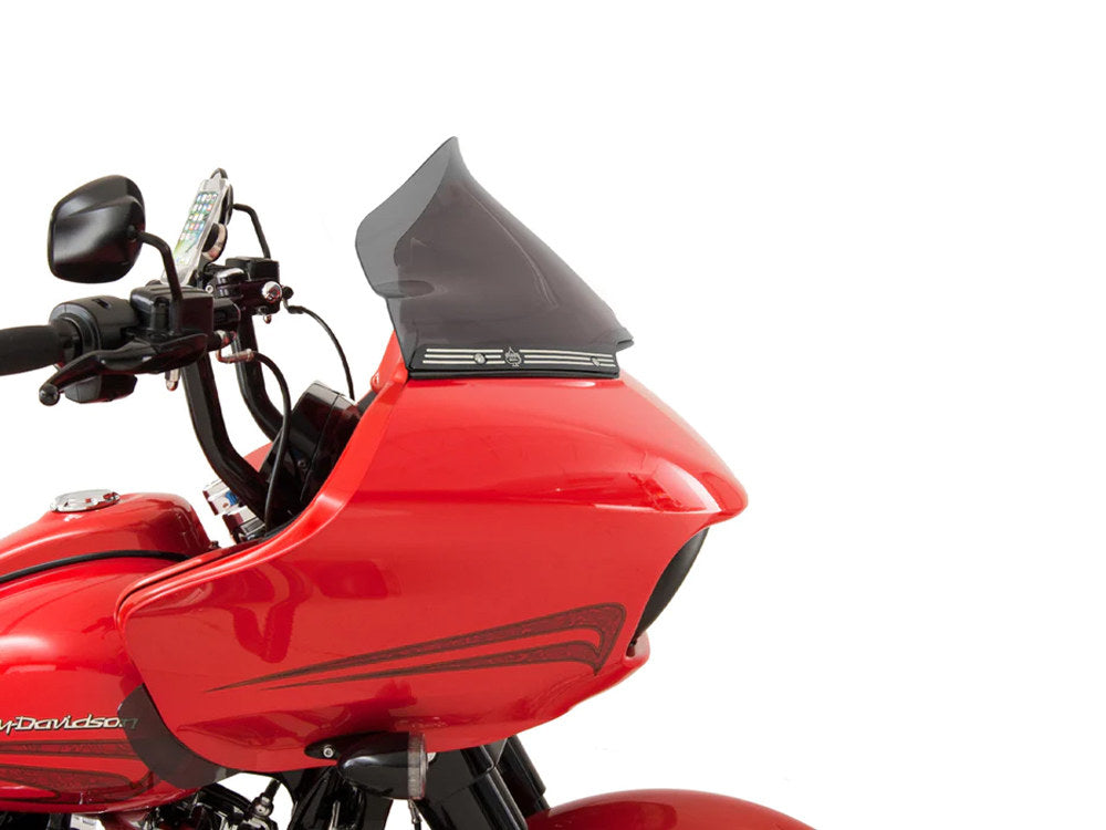 11in. Sports Flare Windshield - Dark Smoke Tint. Fits Road Glide 2015-2023