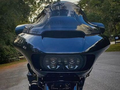 11in. Sports Flare Windshield - Dark Smoke Tint. Fits Road Glide 2015-2023