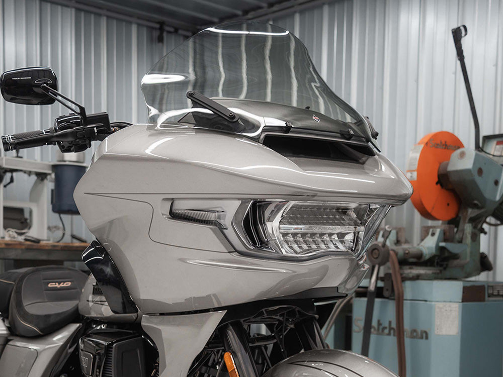 13.5in. Pro-Touring Flare Windshield - Tinted. Fits CVO Road Glide 2023up & Road Glide 2024up