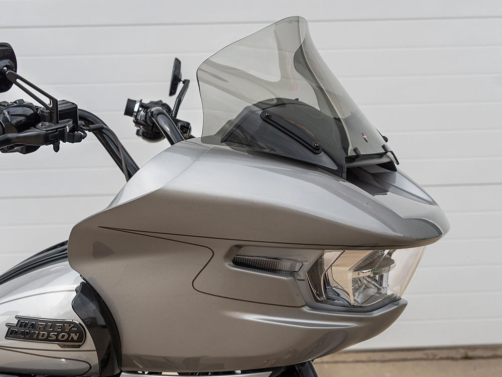 12in. Pro-Touring Flare Windshield - Tinted. Fits CVO Road Glide 2023up & Road Glide 2024up