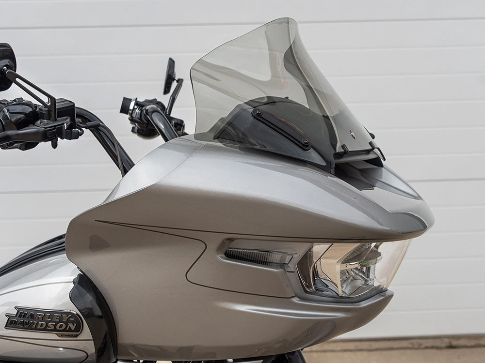 12in. Pro-Touring Flare Windshield - Tinted. Fits CVO Road Glide 2023up & Road Glide 2024up