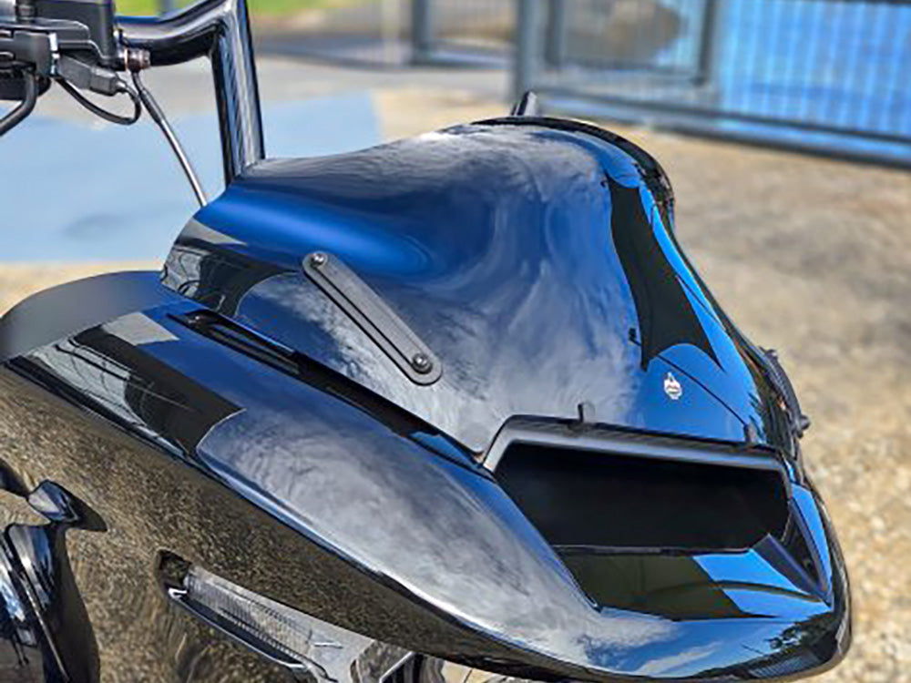 10in. Sports Flare Windshield - Black. Fits CVO Road Glide 2023up & Road Glide 2024up