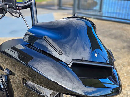 10in. Sports Flare Windshield - Black. Fits CVO Road Glide 2023up & Road Glide 2024up