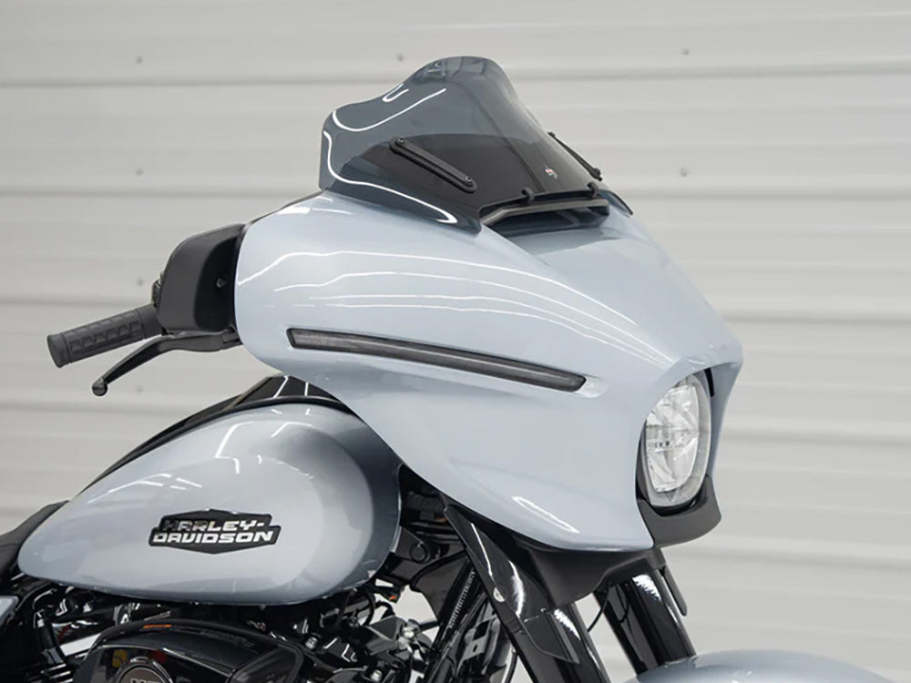 8in. Flare Windshield - Dark Smoke. Fits CVO Street Glide 2023up & Street Glide 2024up