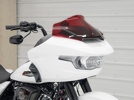 10in. Sports Flare Kolor Windshield - Red. Fits CVO Road Glide 2023up & Road Glide 2024up