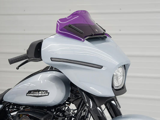 8in. Flare Kolor Windshield - Purple. Fits CVO Street Glide 2023up & Street Glide 2024up