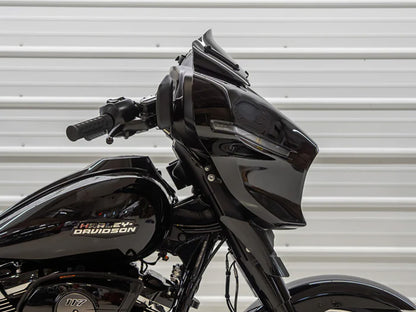 6.5in. Flare Windshield - Black. Fits CVO Street Glide 2023up & Street Glide 2024up