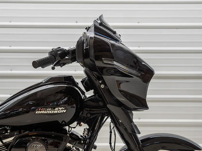 6.5in. Flare Windshield - Dark Smoke. Fits CVO Street Glide 2023up & Street Glide 2024up