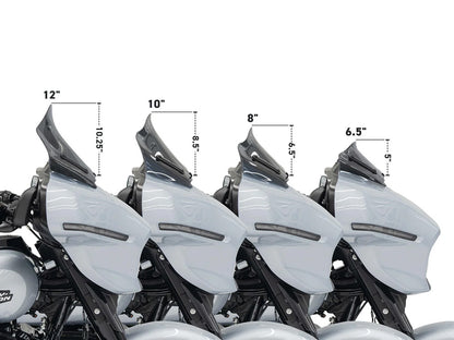 6.5in. Flare Windshield - Dark Smoke. Fits CVO Street Glide 2023up & Street Glide 2024up