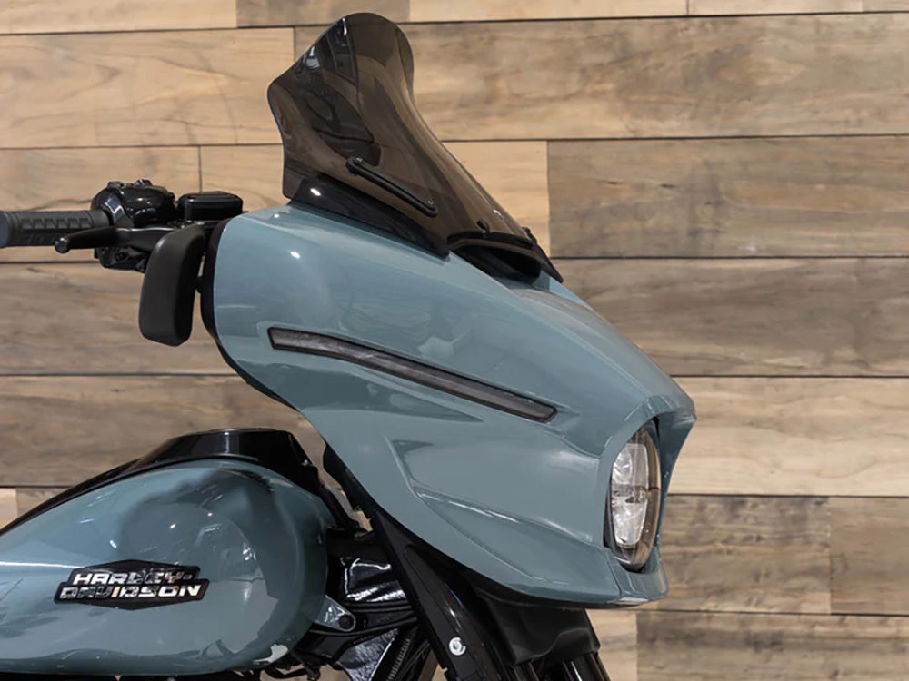 12in. Flare Windshield - Dark Smoke. Fits CVO Street Glide 2023up & Street Glide 2024up