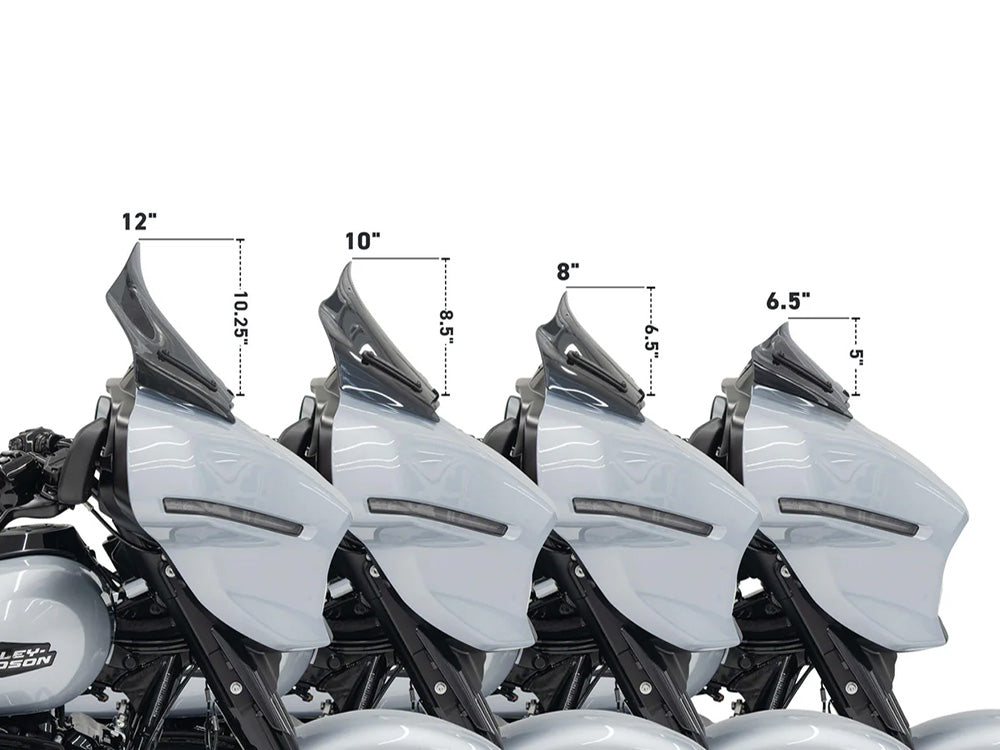 12in. Flare Windshield - Tinted. Fits CVO Street Glide 2023up & Street Glide 2024up