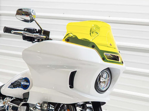8in. Flare Kolor Windshield - Yellow Ice. Fits Low Rider ST 2022up