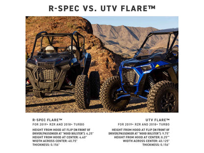 R-Spec UTV Flare Windshield - Tint. Fits Polaris RZR 1000 XP 2019up