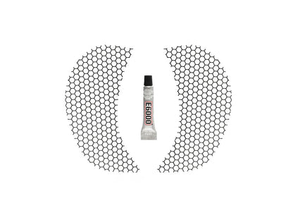 Honeycomb Fairing Vent Screen - Black. Fits Road Glide 2015-2023