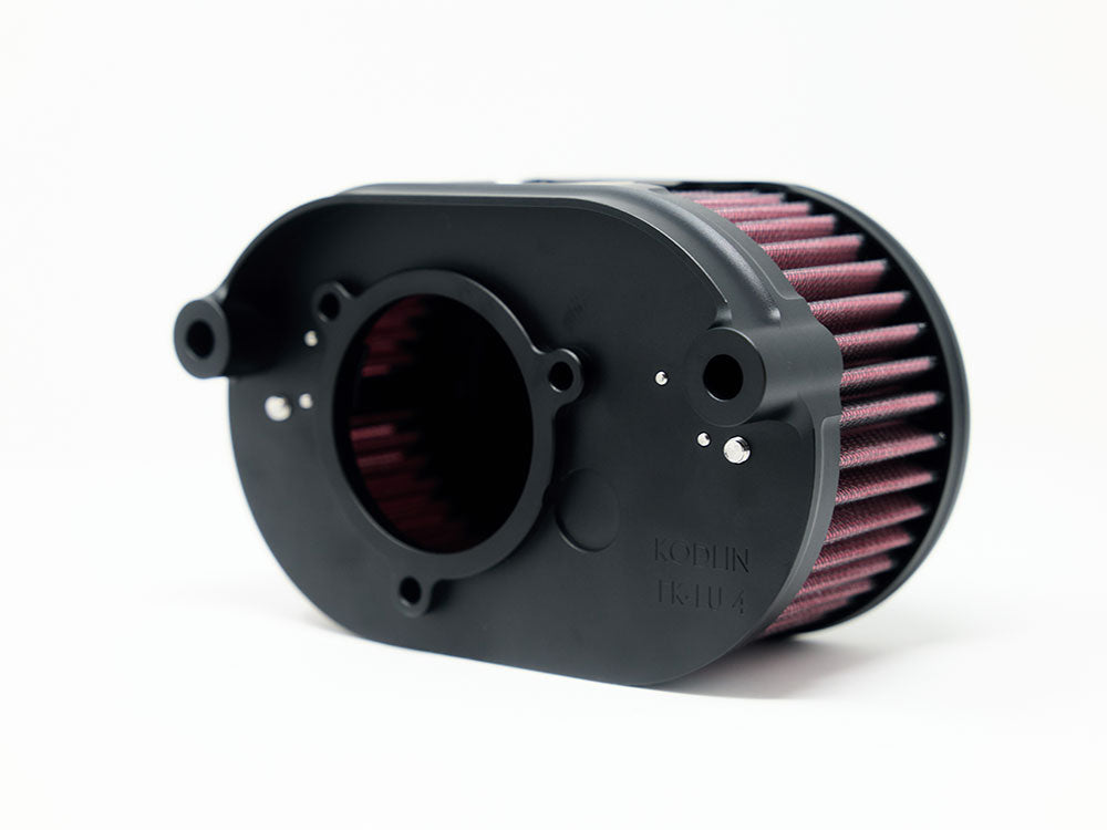 Oval Air Cleaner Kit - Black. Fits Touring 2017-2024 & Softail 2018-2024