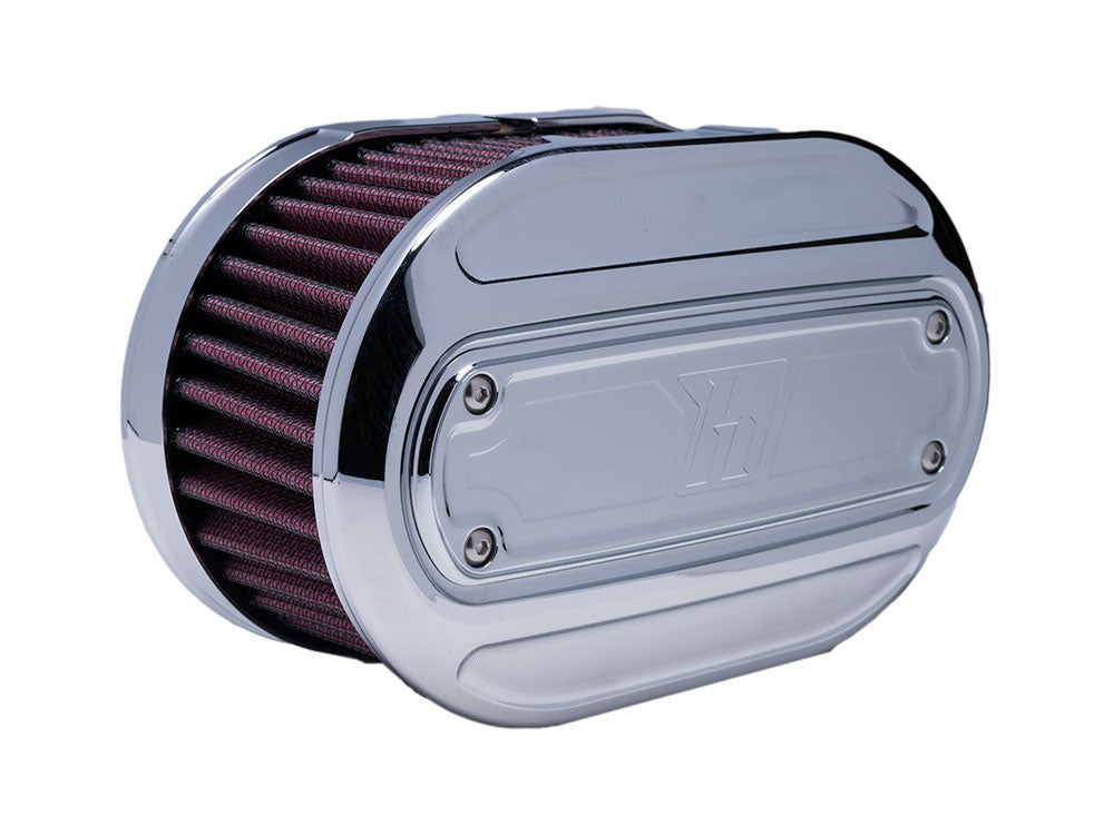 Oval Air Cleaner Kit - Chrome. Fits CVO Touring 2023up, Street Glide & Road Glide 2024up, Touring 2025up & Softail 2025up