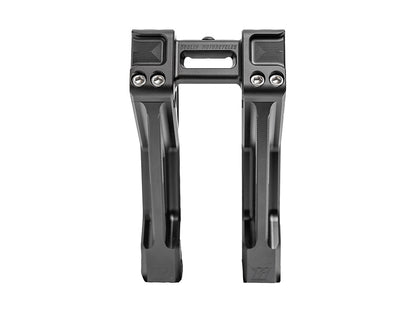 10in. Straight Fastback Risers - Black. Fits 1in. Handlebar