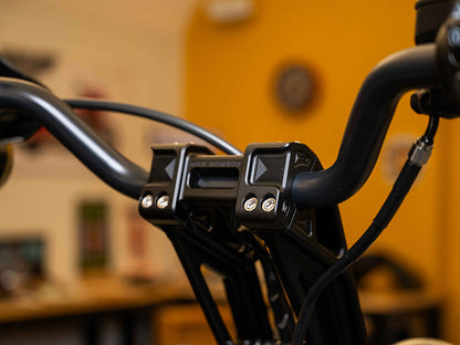 10in. Straight Fastback Risers - Black. Fits 1in. Handlebar
