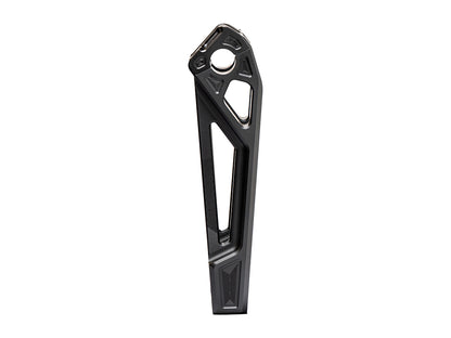 10in. Straight Fastback Risers - Black. Fits 1in. Handlebar