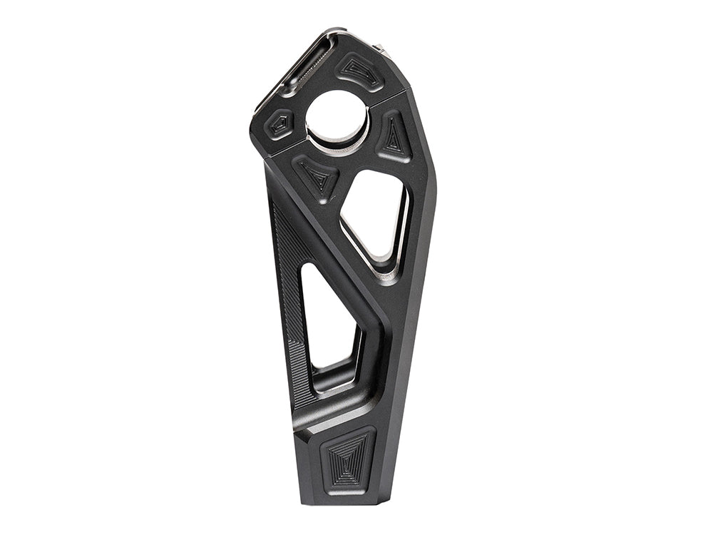 6in. Straight Fastback Risers - Black. Fits 1in. Handlebar