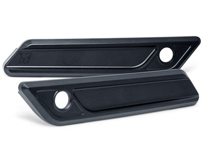 New Style Saddlebag Latch Covers - Black. Fits CVO Touring 2023up & Street Glide & Road Glide 2024up.