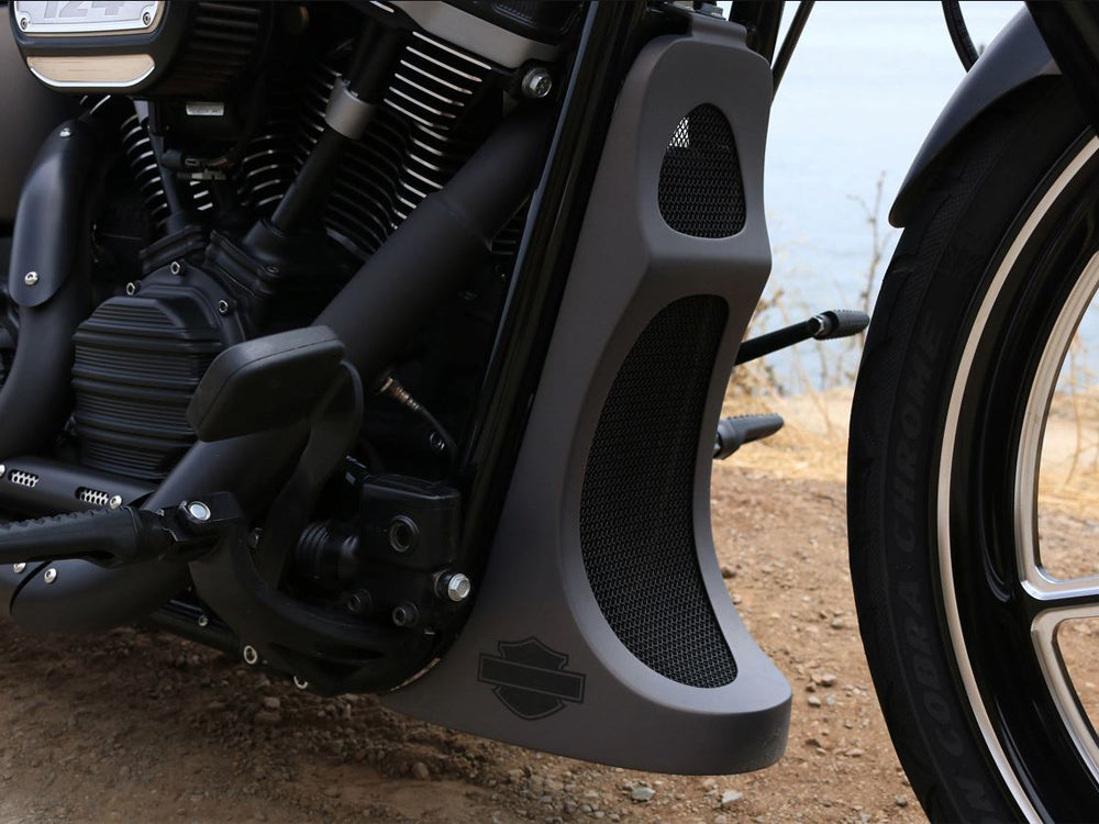 Chin Spoiler - Metal. Fits Softail 2018up.