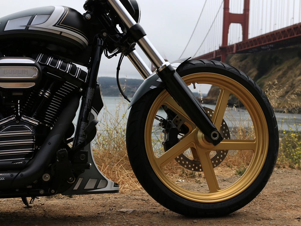 Chin Spoiler - Metal. Fits Softail 2018up.