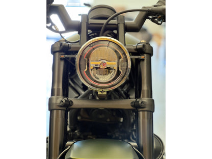Kodlin Bates Style Headlight Bracket - Black. Fits Sportster S 2021up.