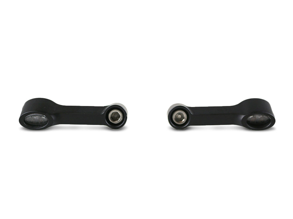Elypse 2-1 Front Turn Signals with Running Lights - Black. Fits Sportster S 2021up Models.