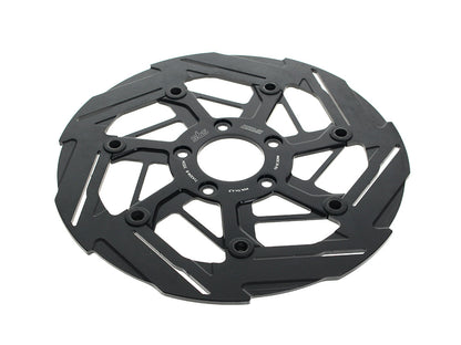 11.8in. Right Hand Front 7-Spoke Disc Rotor - Polished Band & Black Carrier.
