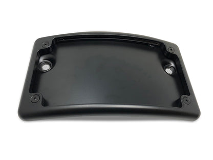 Curved Low Profile Number Plate Frame with LED Illumination - Black.