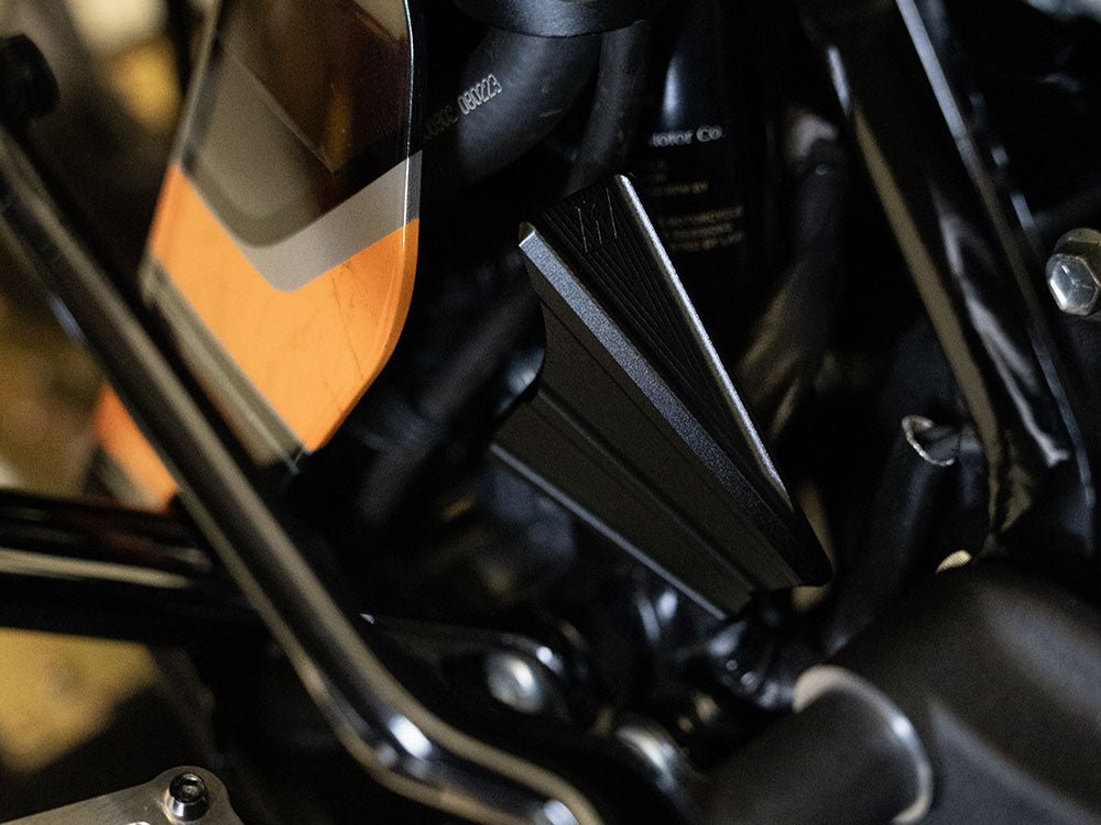 Horn Relocation Kit - Black. Fits CVO Touring 2023up & Street Glide & Road Glide 2024up.