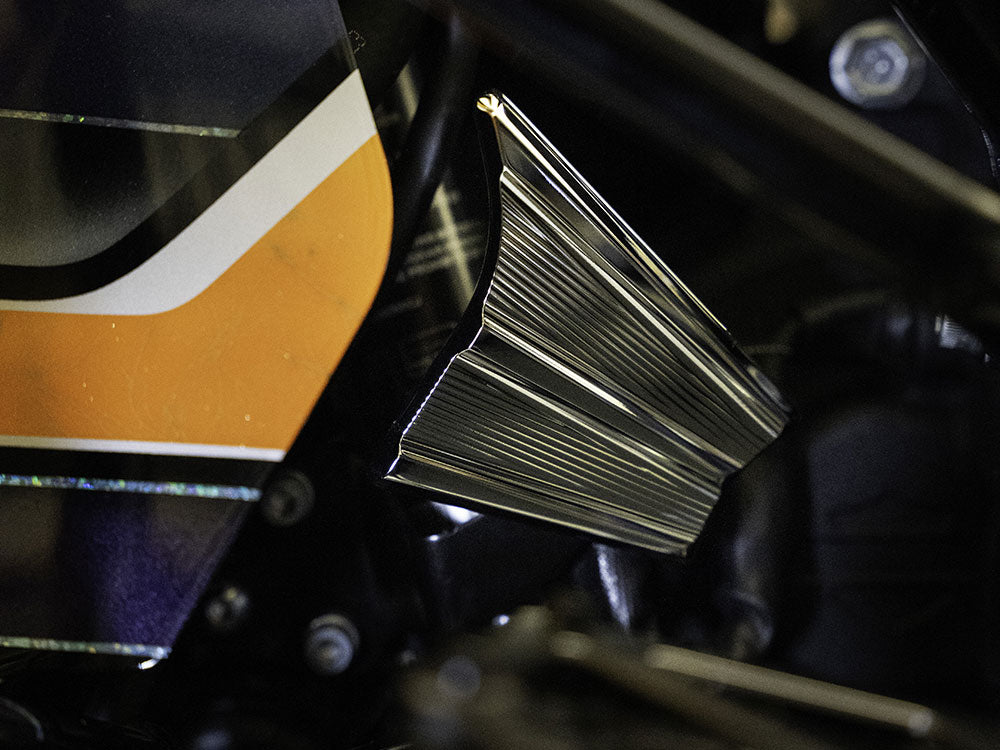 Horn Relocation Kit - Chrome. Fits CVO Touring 2023up & Street Glide & Road Glide 2024up.