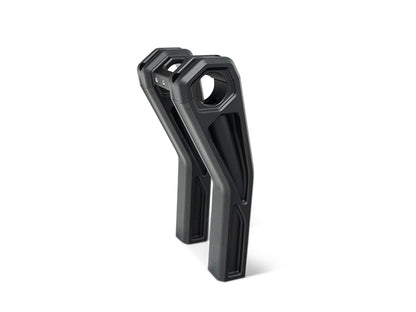 8in. Pullback Accent Pro Riser Kit - Black. Fits 1.25in. Handlebar.