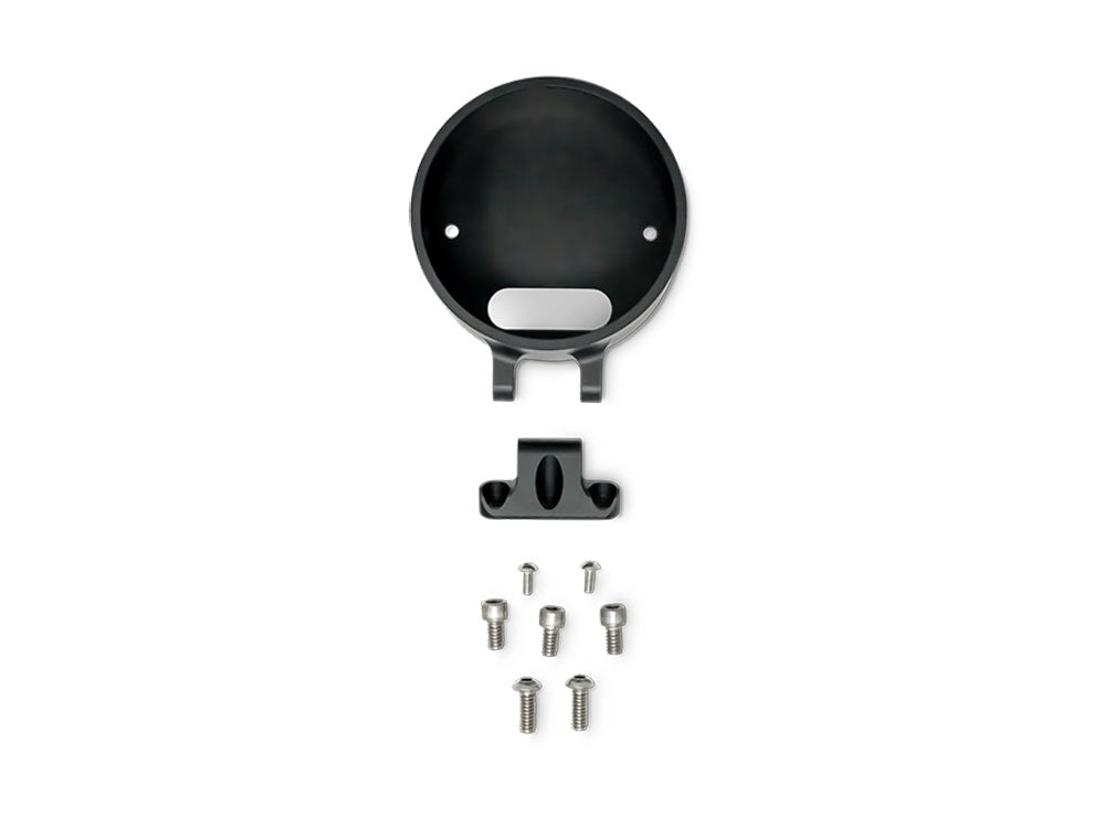 Accent Pro Riser Gauge Housing - Black. Fits Low Rider S 2022up & All Softail 2025up.