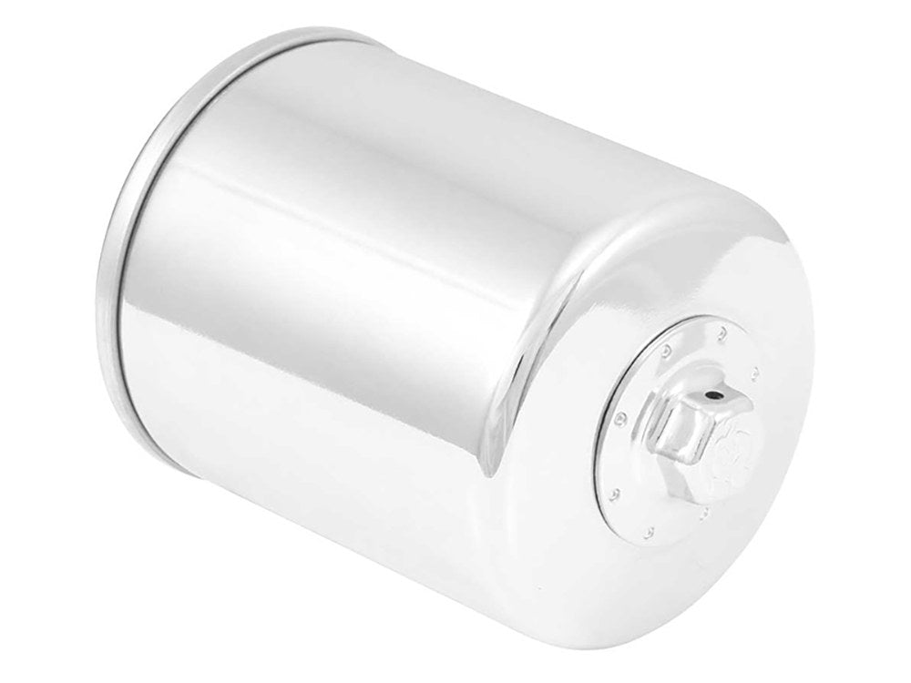 Oil Filter - Chrome. Fits Twin Cam 1999-2017 & Milwaukee-Eight 2017up.