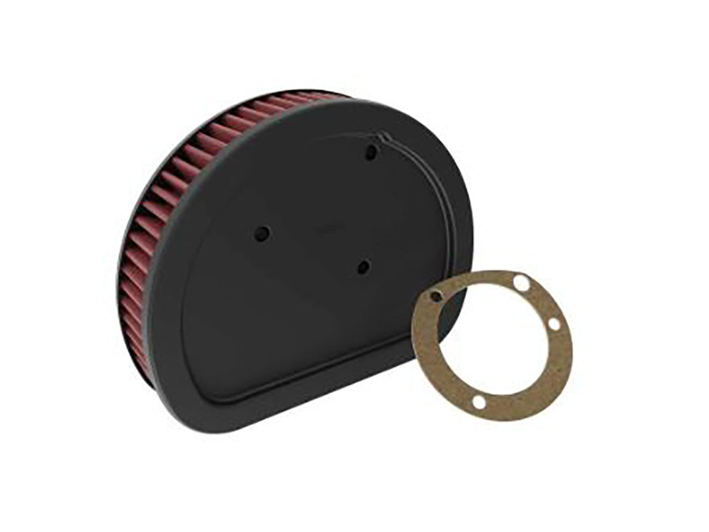 High-Flow Air Filter Element. Fits Softail 2000-2015, Touring 1999-2007 & Dyna 1999-2007