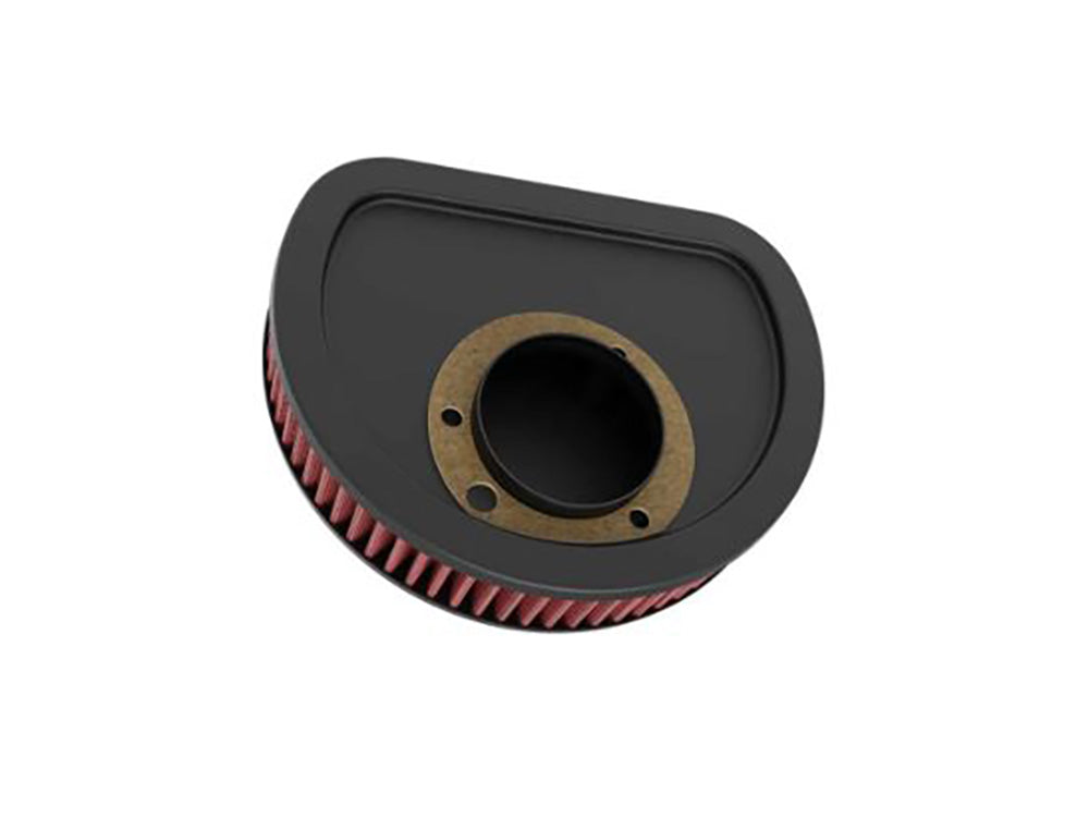 High-Flow Air Filter Element. Fits Twin Cam with OEM Round Air Cleaner Cover. Crossbones 2008-2011, Blackline 2011-2013, Slim 2012-2017 & Street Bob 2014-2017