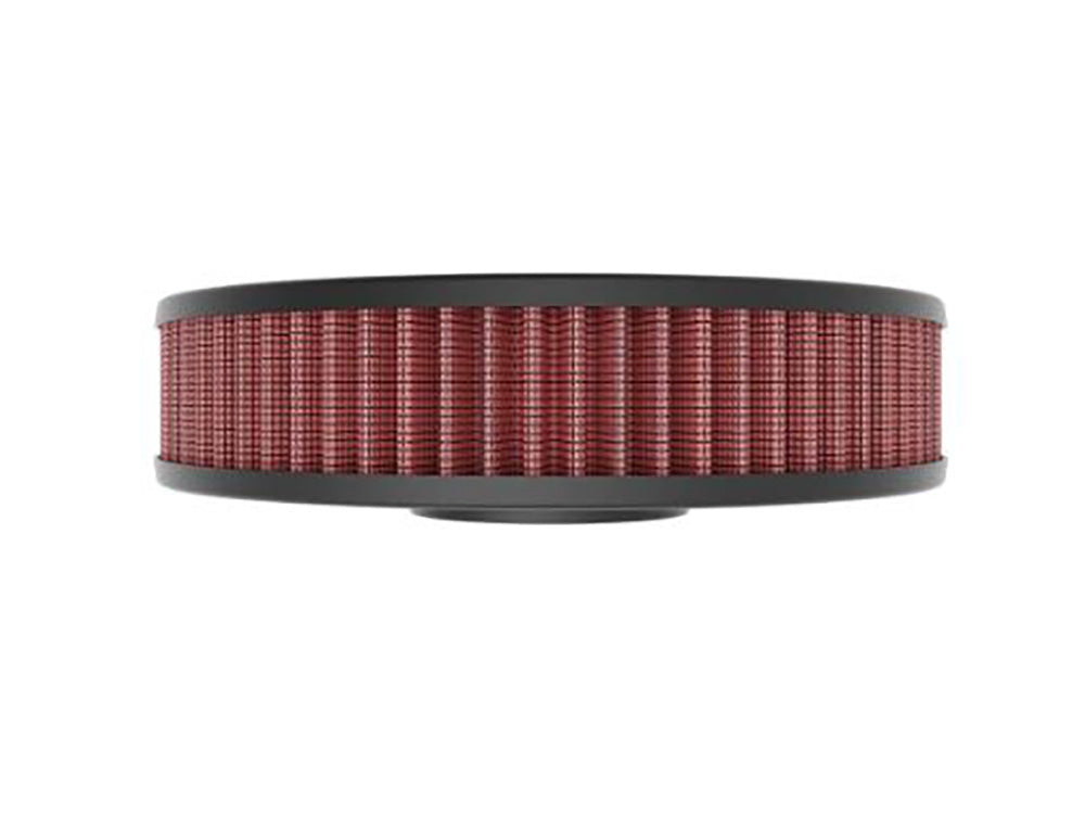 High-Flow Air Filter Element. Fits Twin Cam with OEM Round Air Cleaner Cover. Crossbones 2008-2011, Blackline 2011-2013, Slim 2012-2017 & Street Bob 2014-2017
