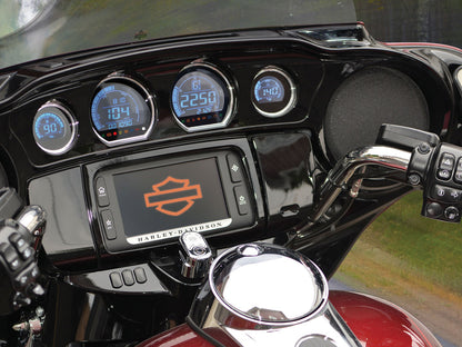 Speedometer & Tachometer - 4 Gauge Kit - Blue/Red. Fits Touring 2014-2023 with Fairing.