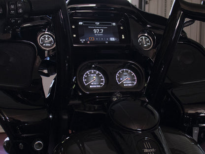 Speedometer & Tachometer - 4 Gauge Kit with Smartphone Integration. Fits Touring 2014-2023 with Fairing.