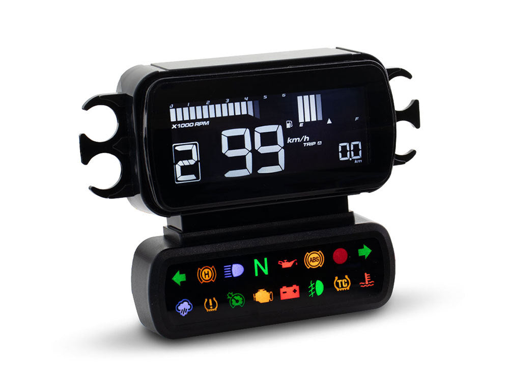 Speedometer/Tachometer - Black. Fits Touring 2014-2023 when Running Late Model Breakout/Street Bob Gauge Housing