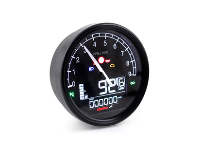 3-7/16in. Digital Speedometer with Tachometer - Black.