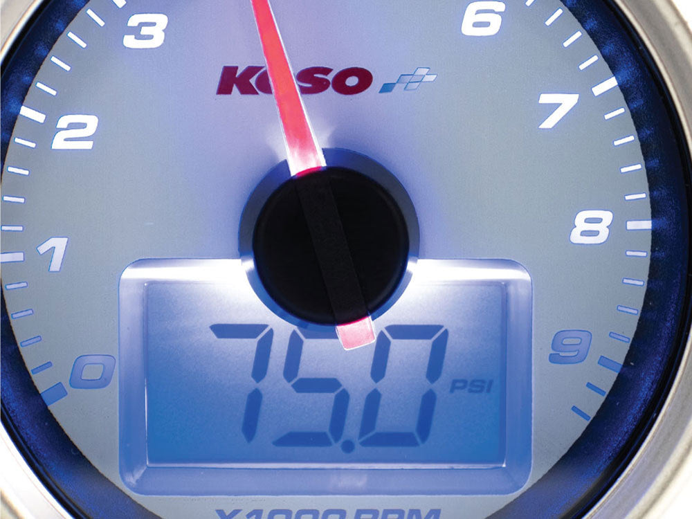 2-3/8in. Digital Tachometer - Silver.