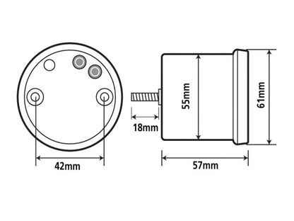 2-3/8in. Digital Tachometer - Silver.