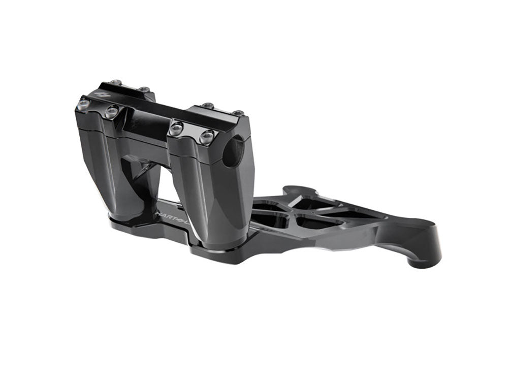Hart Luck Riser Base & 3in. Iso Risers - Black. Fits Indian Chieftain 2025up
