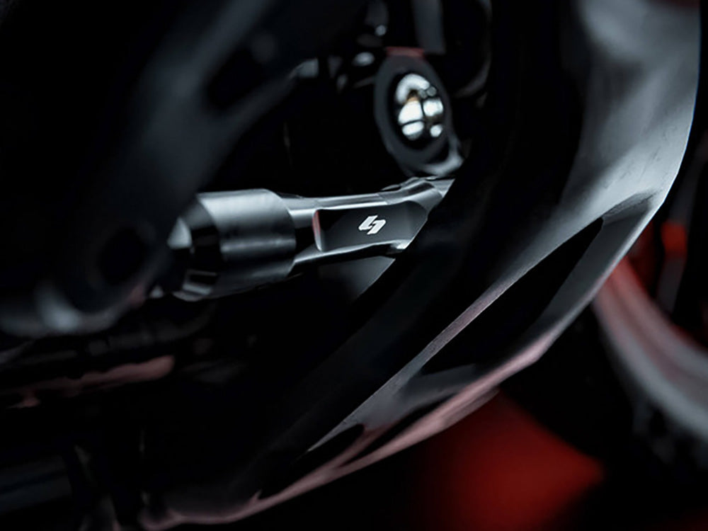Adjustable Brake Linkage - Black. Fits Softail 2018up with Mid Controls