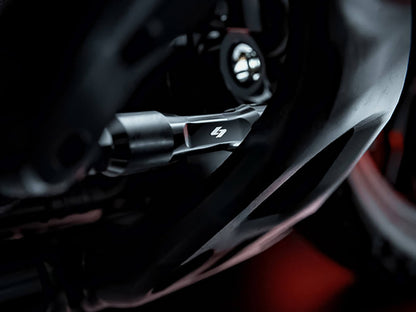 Adjustable Brake Linkage - Black. Fits Softail 2018up with Mid Controls