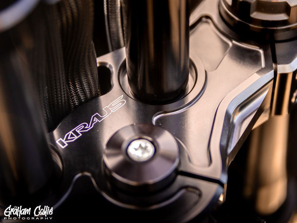 Bully Billet Top Clamp - Black. Fits Low Rider S 2020up.