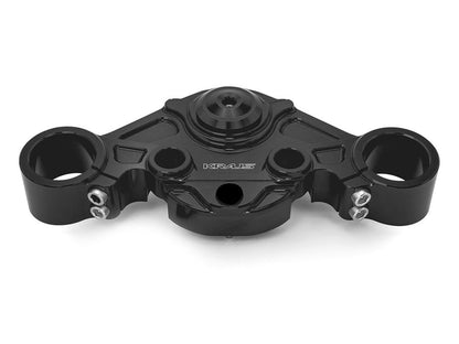 Wolf One Billet Bagger Top Clamp - Black. Fits Road Glide 2024up